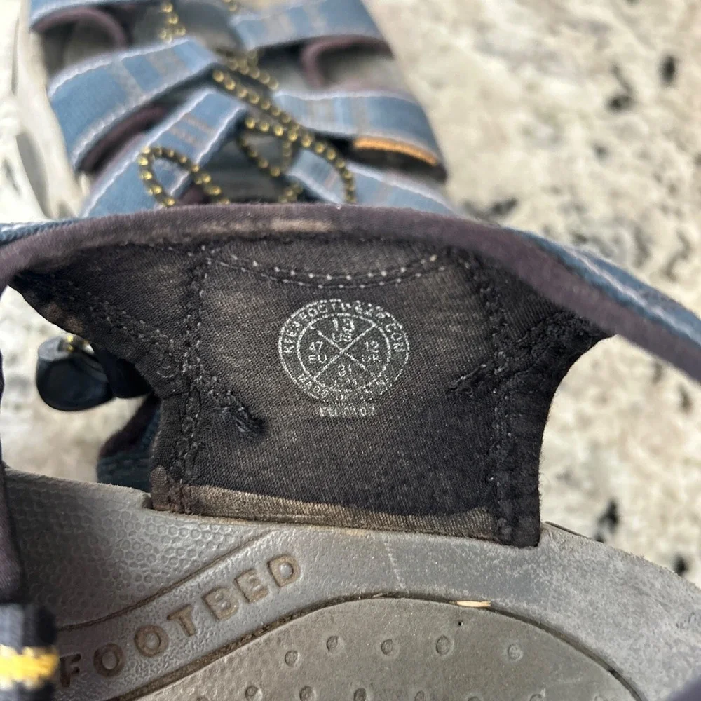 KEEN Men's Newport H2 Closed Toe Water Sandals‎ 1001931 Size 13 Blue Gray